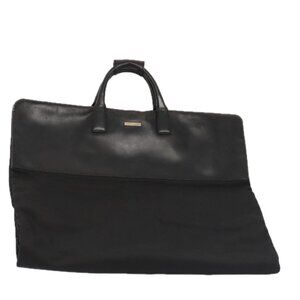 GUCCI Garment Cover Nylon Black Silver Auth